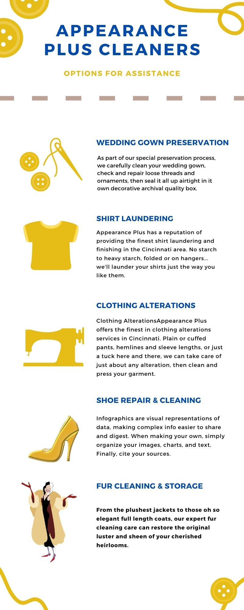 Appearance Plus Cleaners Services Infographic